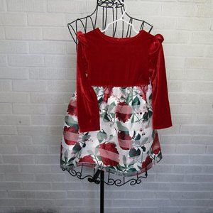 NWOT Wonder Nation 3T red and white floral dress